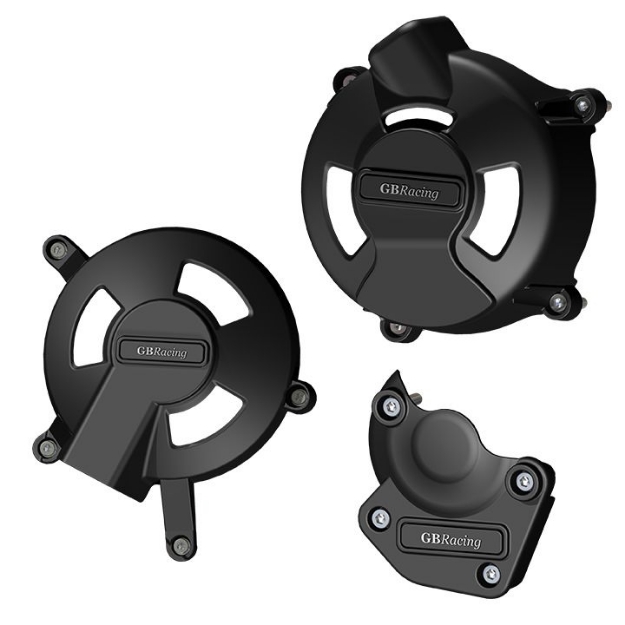 Afbeeldingen van GB-Racing engine cover set Triumph Daytona 675 '06-10 / Street Triple '07-10 (koppeling, pulse en dynamo)