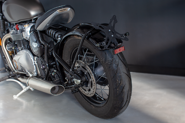 Afbeeldingen van Kentekenplaathouder Evotech Triumph Bonneville Bobber