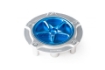 Afbeeldingen van Tankdop Evotech met schroefdop Honda (diverse modellen) zilver/blauw