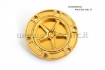 Afbeeldingen van Tankdop met schroefdop Evotech diverse Aprilia / KTM / MV Agusta / Triumph (ATB2) goud/oranje