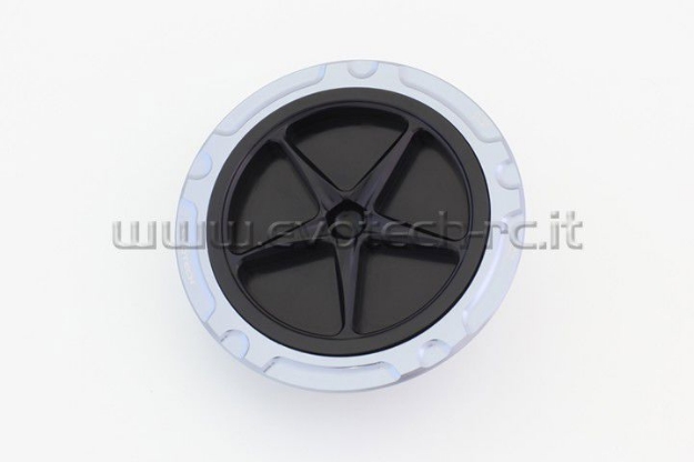 Afbeeldingen van Tankdop met schroefdop van Evotech voor de BMW S1000RR 2009- titanium/zwart