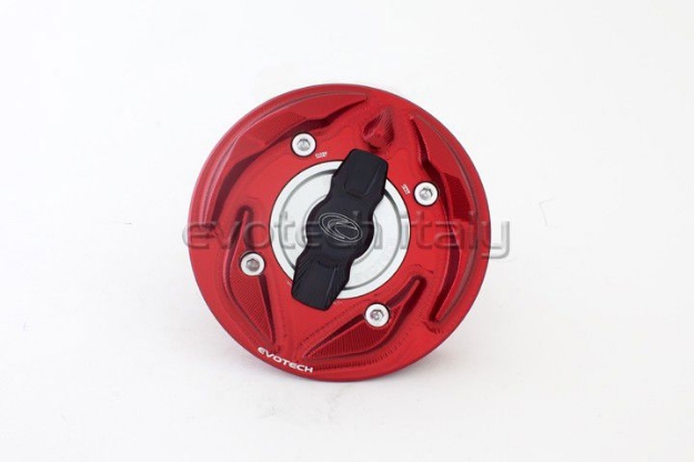 Afbeeldingen van Tankdop met snelsluiter van Evotech voor diverse Aprilia / Ducati / KTM / MV Agusta