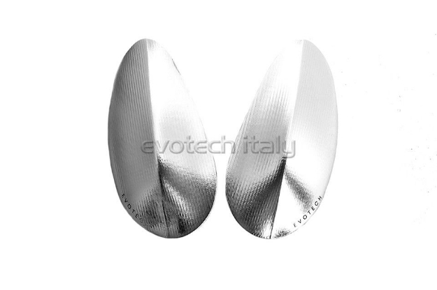 Afbeeldingen van Spiegelafdekplaatjes Evotech Honda CBR1000RR-R '20- zilver