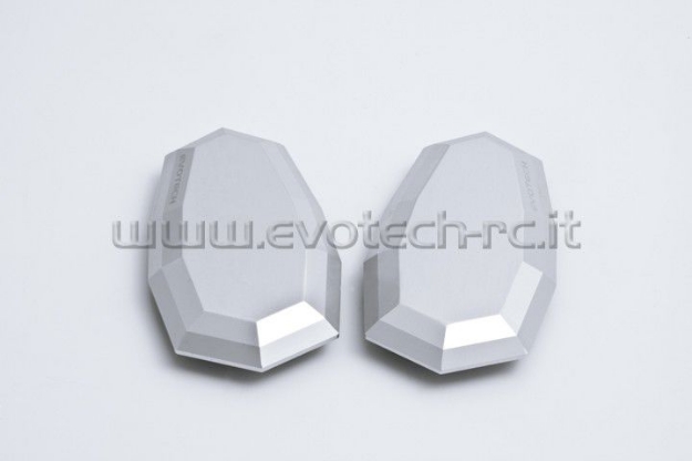 Afbeeldingen van Spiegelafdekplaatjes Evotech Kawasaki Z1000SX 2011--Zilver