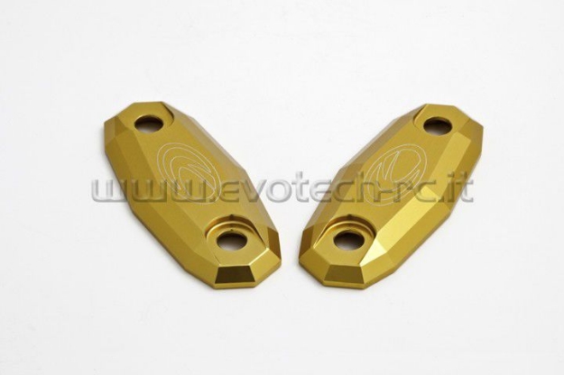 Afbeeldingen van Spiegelafdekplaatjes Evotech Suzuki GSX-R600/750 '00-'05/ GSX-R1000 '01-'04/ SV650S '00-'09/ SV1000S '03-'07-Goud