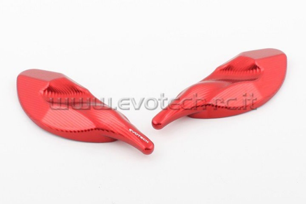 Afbeeldingen van Spiegelafdekplaatjes Evotech Triumph Daytona 675/R '13--Rood