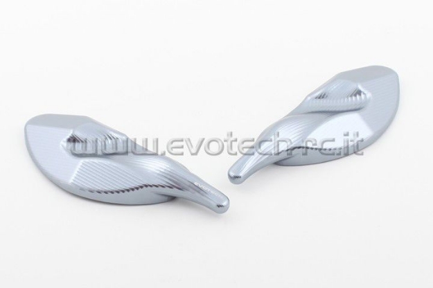 Afbeeldingen van Spiegelafdekplaatjes Evotech Triumph Daytona 675/R '13--Titanium