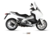 Afbeeldingen van MIVV Suono Steel Black RVS demper Honda NC700/750S/X