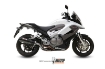 Afbeeldingen van MIVV Oval titanium demper met carbon cap Honda Crossrunner VFR800X '11-'14