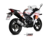 Afbeeldingen van MIVV compleet systeem met Suono Steel RVS demper Honda CBR125R '11-