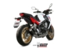 Afbeeldingen van MIVV RVS systeem met MK3 carbon dubbel demper Honda CB650F '14-18
