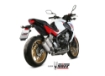 Afbeeldingen van MIVV RVS systeem met MK3 RVS dubbel demper Honda CB650F '14-18