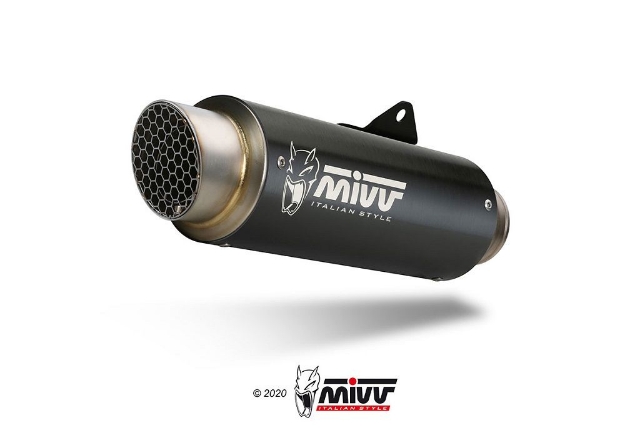 Afbeeldingen van MIVV RVS systeem met GP PRO black RVS Honda CB125R '21-