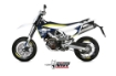 Afbeeldingen van MIVV Oval titanium demper met carbon cap Husqvarna 701 Enduro / Supermoto '17-19