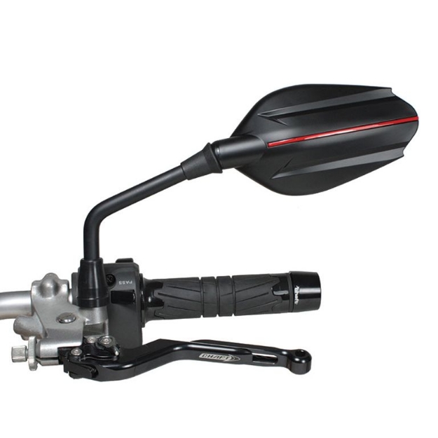 Afbeeldingen van Stuurspiegel model Enjoy links/rechts zwart/rood Chaft