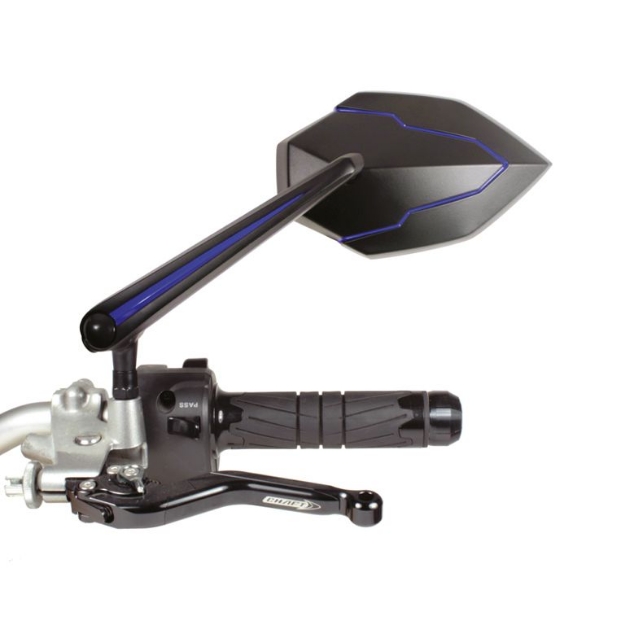 Afbeeldingen van Stuurspiegel model Skyline links/rechts zwart/blauw Chaft