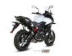 Afbeeldingen van MIVV 2-1 systeem met carbon ovaal demper en carbon end cap Kawasaki Versys 650 '15-