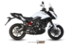 Afbeeldingen van MIVV 2-1 systeem met titanium ovaal demper en carbon end cap Kawasaki Versys 650 '15-