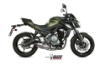 Afbeeldingen van MIVV systeem met oval titanium Kawasaki Ninja 650 / Z650 '17-22 (1 lambda)