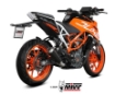 Afbeeldingen van MIVV X-M1 Black RVS KTM Duke 125/390 / RC 125/390 '17-