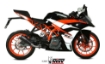 Afbeeldingen van MIVV X-M1 Black RVS KTM Duke 125/390 / RC 125/390 '17-