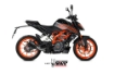 Afbeeldingen van MIVV MK3 Black RVS KTM KTM Duke 125/ 390 '21-