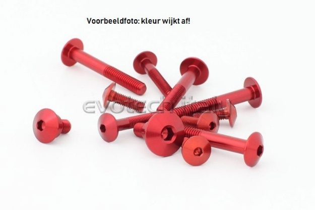 Afbeeldingen van Kuipboutenset Evotech Kawasaki ZX-6R Ninja 636 '19- -zilver