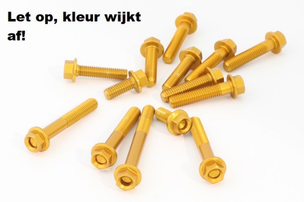 Afbeeldingen van Blokboutenset Evotech aluminium (set) Kawasaki Z400 ’19- -rood