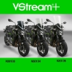 Afbeeldingen van Vervangingsruit sport/tour licht getint National Cycle Kawasaki Z650 '17-19