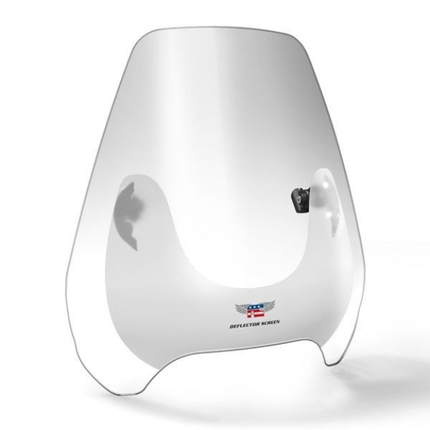 Afbeeldingen van Windscherm Deflector Screen transparant National Cycle met U-clamp bevestiging