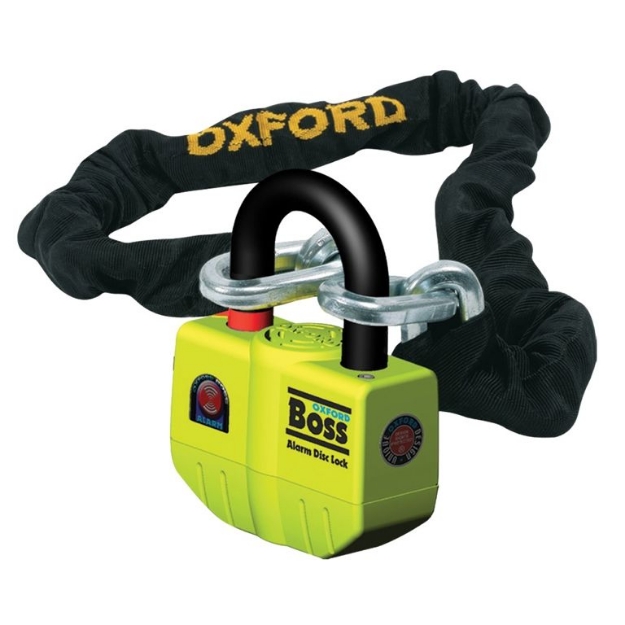 Afbeeldingen van Kettingslot 1,2m met Chainlock model Boss Alarm (3* ART) - Oxford