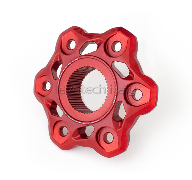Afbeeldingen van Tandwieldrager aluminium Evotech Ducati Panigale V4/ R