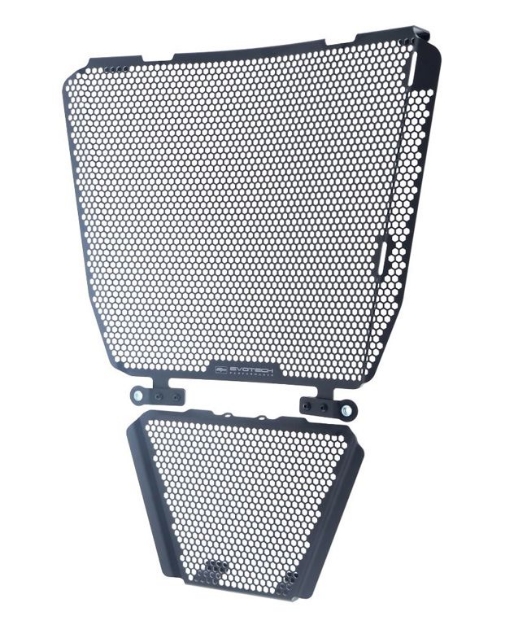 Afbeeldingen van Radiator/oliekoeler cover set Evotech Performance Aprilia Tuono V4 '21-