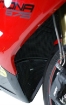 Afbeeldingen van Radiatorcover en uitlaatcover zwart Evotech Performance Triumph Daytona 675R '13-17