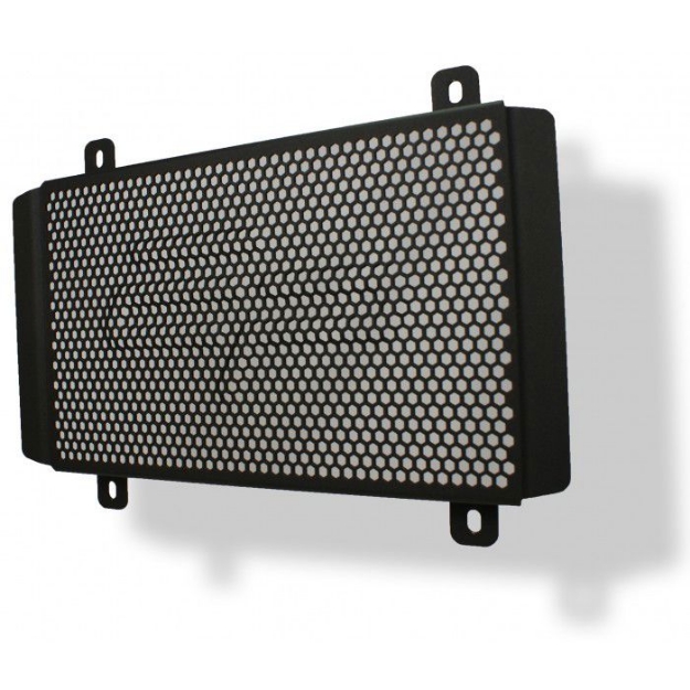 Afbeeldingen van Radiatorcover zwart Evotech Performance Kawasaki Ninja 250R '08-13