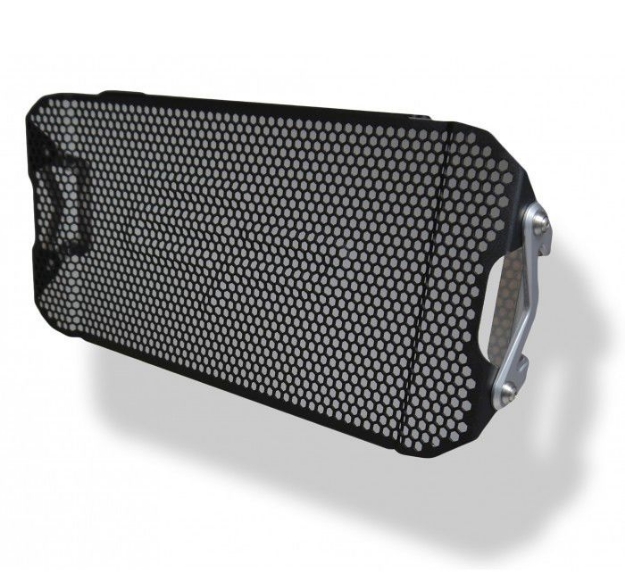Afbeeldingen van Radiatorcover zwart Evotech Performance Honda NC750S '14-20