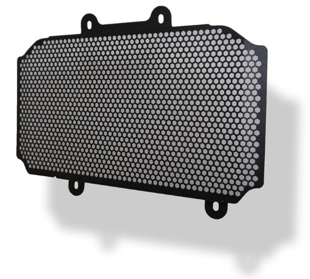 Afbeeldingen van Radiatorcover zwart Evotech Performance KTM RC 200 '14-20