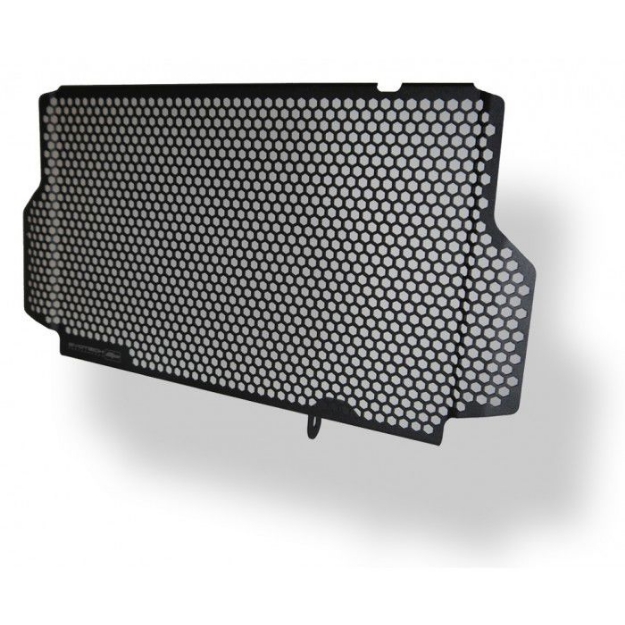 Afbeeldingen van Radiatorcover zwart Evotech Performance Kawasaki Z250SL '15-19