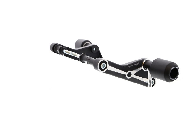 Afbeeldingen van Crash bobbins black/silver Evotech Performance Ducati Diavel 1260 '19-