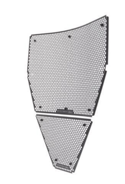 Afbeeldingen van Radiator cover set zwart Evotech Performance Ducati Streetfighter V4 '20-