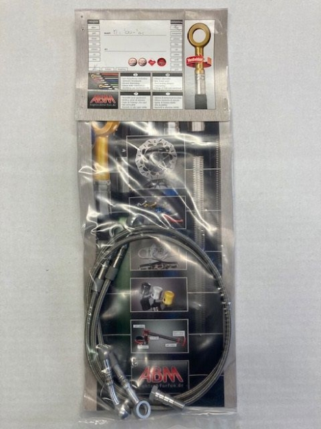 Afbeeldingen van Stahlflex remleidingset voorzijde 2-delig Yamaha R1 '00-01