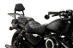 Afbeeldingen van Sissybar zwart Custom Acces model CL voor diverse Harley Davidson modellen