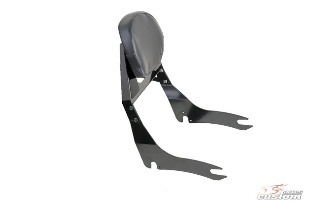 Afbeeldingen van Sissybar zwart Custom Acces model CL1 voor diverse Harley Davidson modellen