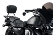 Afbeeldingen van Sissybar zwart Custom Acces model Luxus Sportster voor diverse Harley Davidson modellen