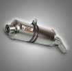 Afbeeldingen van MIVV Oval Classic RVS demper (small) Suzuki DL650 '04-'06