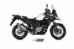 Afbeeldingen van MIVV Oval titanium demper met carbon cap Suzuki DL650 '17-
