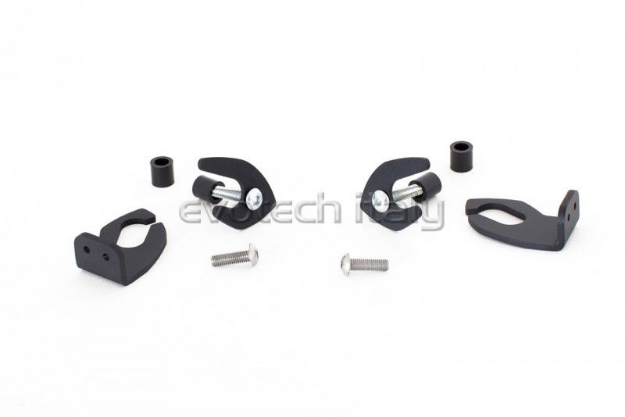 Afbeeldingen van Evotech kentekenplaatbeugeltjes voor montage originele knipperlichten Ducati