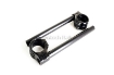Afbeeldingen van Clip on set 50mm Evotech aluminium zwart universeel