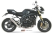 Afbeeldingen van MIVV X-cone RVS demper Triumph Speed Triple 1050 '05-'06 (laag)