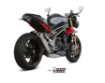 Afbeeldingen van MIVV Ghibli RVS demper Triumph Speed Triple 1050 '16-
